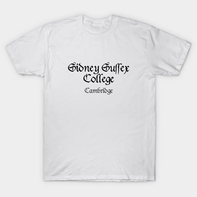 Cambridge Sidney Sussex College Medieval University T-Shirt by RetroGeek